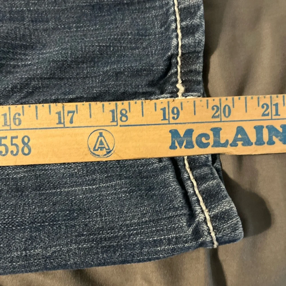Buckle BKE Jeans Womens 31 Blue Harper Stretch‎ Cropped Western Cowgirl
